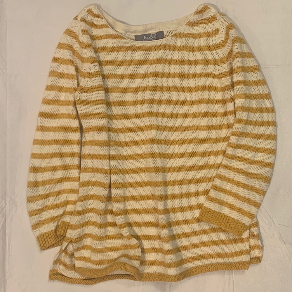 Marled Striped Sweater